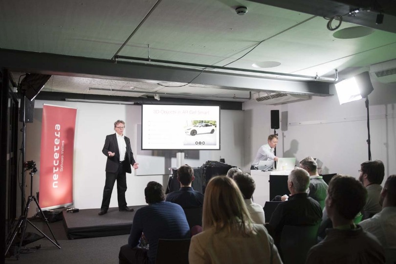Philipp Ackermann, head of the Visual Computing Lab at the ZHAW School of Engineering, held the opening speech 