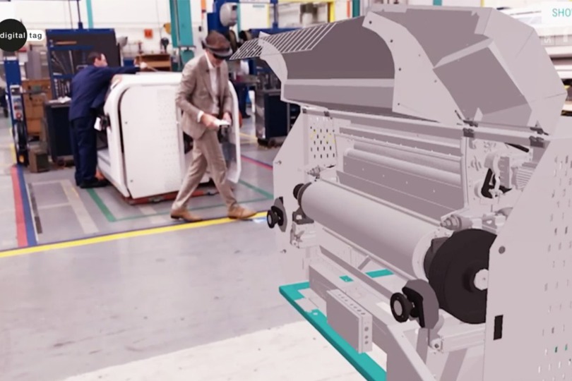 Training in an industrial production with Augmented Reality